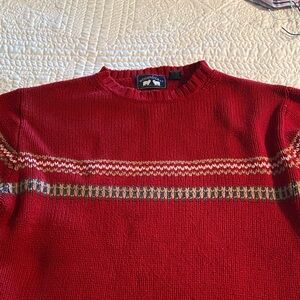 Woolrich Men's Classic Red Crewneck Sweater